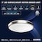Luxrite 11 Inch Motion Sensor LED Flush Mount Light 5CCT 2700K-5000K 16W 1200LM Damp Rated Brushed Nickel LR23340-1PK - alternate 4